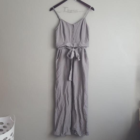Pants - Gray Jumpsuit - Small